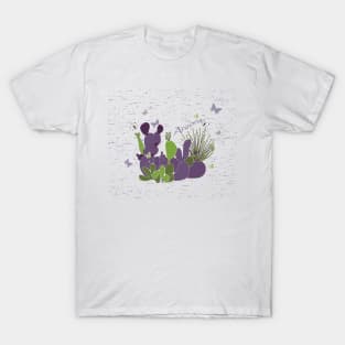 Arizona Cacti and Butterflies T-Shirt